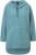 Ulla Popken Teddy Fleece Hooded Zip Neck Sweatshirt Ice Green - Puloverji & jopice - 