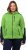 Ulla Popken Contrast Inserts Sweater Knit Hoodie Light Green - Puloverji & jopice - 