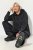 Ulla Popken Sweater Knit Fleece Hoodie Black - Puloverji & jopice - Udobni puloverji in pletenine