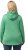 Ulla Popken Melange Knit Fleece Lined Hoodie Spring Green - Puloverji & jopice - 