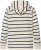 Ulla Popken Stripe Print Loungewear Hoodie Chalk - Puloverji & jopice - 