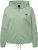 Ulla Popken Drawstring Hem Zip-Up Hoodie Light Green - Puloverji & jopice - 