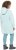 Ulla Popken Oversized Grass Graphic Hoodie Glacier Green - Puloverji & jopice - 
