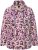 Ulla Popken Floral Print Drawstring Collar Hoodie Vanilla - Puloverji & jopice - 