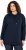 Ulla Popken Back Print Kangaroo Pocket Hoodie Navy - Puloverji & jopice - 