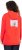 Ulla Popken Back Print Kangaroo Pocket Hoodie Hibiscus Red - Puloverji & jopice - 
