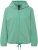 Ulla Popken Drawstring Hem Two-Tone Knit Hoodie Emerald Green - Puloverji & jopice - 