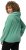 Ulla Popken Drawstring Hem Two-Tone Knit Hoodie Emerald Green - Puloverji & jopice - 