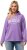 Ulla Popken City Name Graphic Hoodie Light Purple - Puloverji & jopice - 