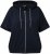 Ulla Popken Short Sleeve Zip-Up Hoodie Navy - Puloverji & jopice - 