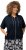 Ulla Popken Short Sleeve Zip-Up Hoodie Navy - Puloverji & jopice - 