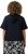 Ulla Popken Short Sleeve Zip-Up Hoodie Navy - Puloverji & jopice - 