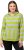 Ulla Popken Mixed Stripe Long Sleeve Hoodie Apple Green - Puloverji & jopice - 