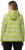 Ulla Popken Mixed Stripe Long Sleeve Hoodie Apple Green - Puloverji & jopice - 