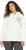 Ulla Popken Face Graphic Long Sleeve Hoodie Off-White - Puloverji & jopice - 