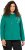 Ulla Popken Face Graphic Long Sleeve Hoodie Emerald Green - Puloverji & jopice - 