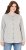 Ulla Popken Cable Knit Long Sleeve Hoodie Light Grey Melange - Puloverji & jopice - 