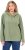Ulla Popken Teddy Plush Long Sleeve Hoodie Sage Green - Puloverji & jopice - 