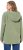 Ulla Popken Teddy Plush Long Sleeve Hoodie Sage Green - Puloverji & jopice - 