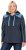 Ulla Popken Waffle Pique Contrast Color Hoodie Navy - Puloverji & jopice - 