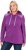 Ulla Popken Waffle Pique Contrast Color Hoodie Dark Purple - Puloverji & jopice - 
