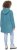 Ulla Popken Floral Detail Fleece Hoodie Ice Green - Puloverji & jopice - 