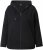 Ulla Popken Eyelet Embroidered Zip-Up Hoodie Black - Puloverji & jopice - 