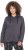 Ulla Popken Snake Detail Zip-Up Hoodie Graphite Grey - Puloverji & jopice - 