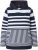 Ulla Popken Oversized Striped Long Sleeve Hoodie Ink Blue - Puloverji & jopice - 