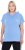 Ulla Popken Quick Drying Short Sleeve Hoodie Light Blue - Puloverji & jopice - 