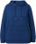Ulla Popken Applique Lettering Hooded Sweatshirt Dark Blue - Puloverji & jopice - 