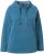 Ulla Popken Rhinestone Drawstring Moon Wash Hoodie Teal - Puloverji & jopice - 