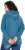 Ulla Popken Rhinestone Drawstring Moon Wash Hoodie Teal - Puloverji & jopice - 