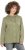 Ulla Popken Mixed Texture Button Down Hoodie Pond Green - Puloverji & jopice - 
