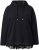 Ulla Popken Lace Trim Hooded Sweatshirt Black - Ulla Popken - 