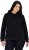 Ulla Popken Relaxed Fit Long Sleeve Hoodie Black - Puloverji & jopice - 