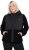 Ulla Popken Mixed Texture Hoodie Black - Puloverji & jopice - 
