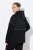 Ulla Popken Mix Fabric Reflective Trim Zip Hoodie Black - Puloverji & jopice - Udobni puloverji in pletenine