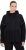 Ulla Popken Mix Fabric Reflective Trim Zip Hoodie Black - Puloverji & jopice - 