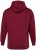 JP1880 Hoodie with Embroidery Aubergine - Puloverji & jopice - Moški Puloverji & Jopice za Močnejše Postave