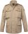 JP1880 Field Jacket with Badges Vintage Look Dark Beige - Jakne - Moške bunde za Močnejše Postave