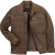 JP1880 Leather Jacket Lambskin Suede Brown - Jakne - Moške bunde za Močnejše Postave