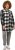 Ulla Popken Mixed Plaid Long Sleeve Button Down Shacket Black - Jakne - 