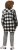 Ulla Popken Mixed Plaid Long Sleeve Button Down Shacket Black - Jakne - 