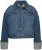 Ulla Popken Wide Cuff Denim Jacket Blue Denim - Jakne - 