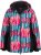 Ulla Popken HYPRAR Graphic Stripe Fully Lined Ski Jacket Teal - Jakne - 