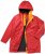 Ulla Popken HYPRAR Triple Function Contrast Trim Quilted Lining Jacket Salsa Red - Jakne - 