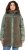 Ulla Popken Mixed Texture Fleece Quilted Jacket Olive - OBLAČILA ZA ŽENSKE 40-66 - 