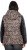 Ulla Popken HYPRAR Leopard And Leather Look Quilted Jacket Black - Jakne - 