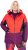 Ulla Popken HYPRAR Performance Colorblock Ski Jacket Coral - Jakne - 